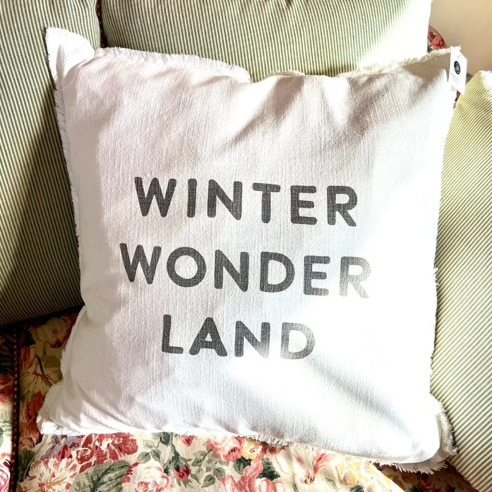 NWT BEST Ever Pillow - WINTER WONDER LAND Euro Pillow Case - Picture 6 of 9